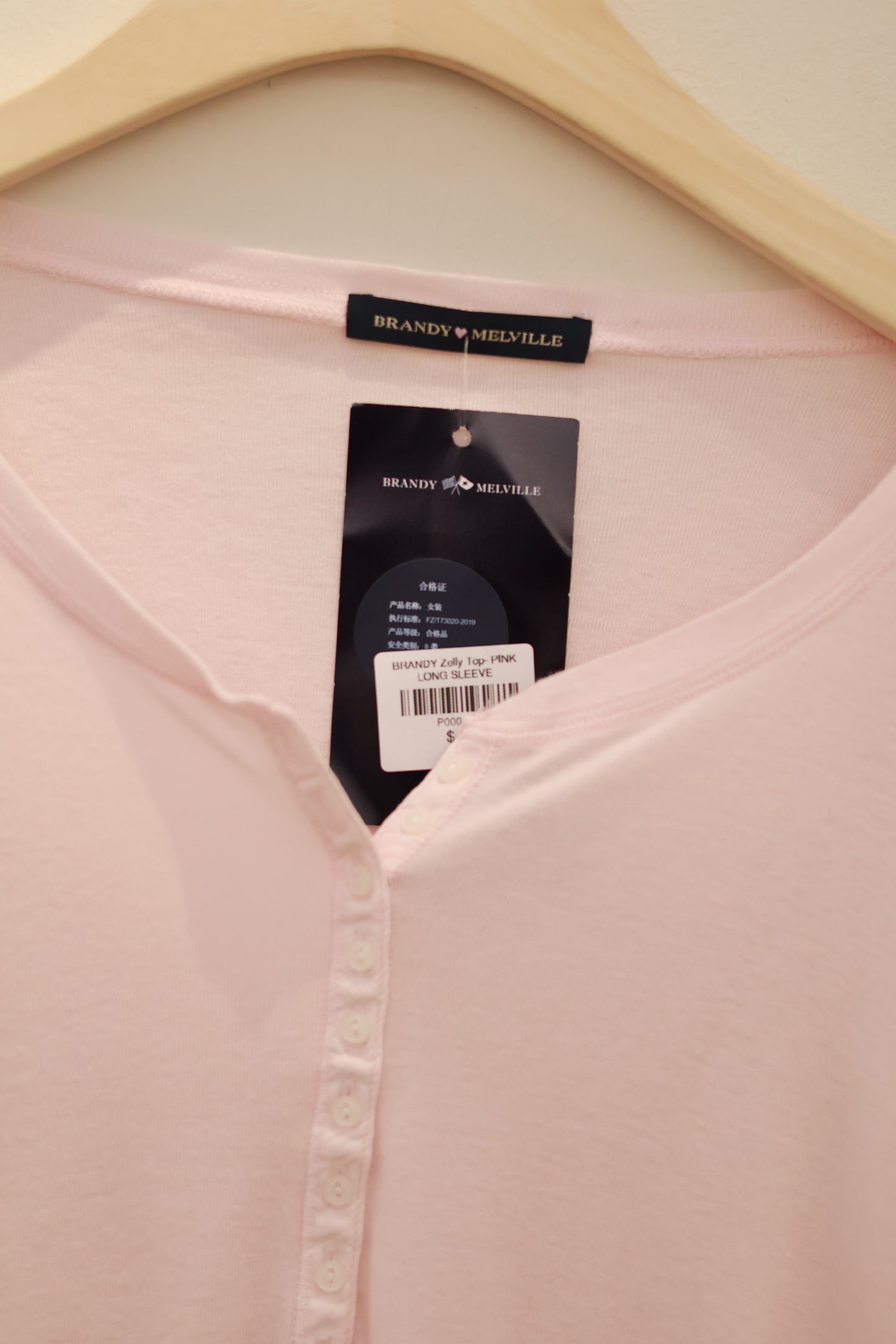 BRANDY Zelly Top- PINK LONG SLEEVE