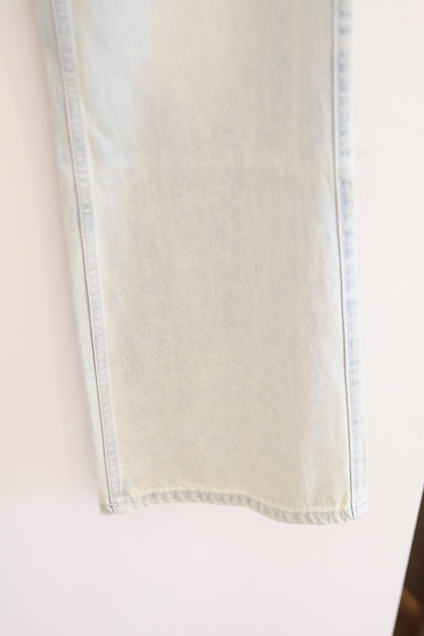 Pale Light Wash Straight Jeans