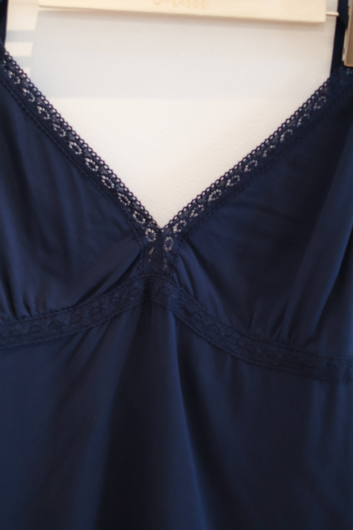BRANDY Edith Halter Tank - Navy