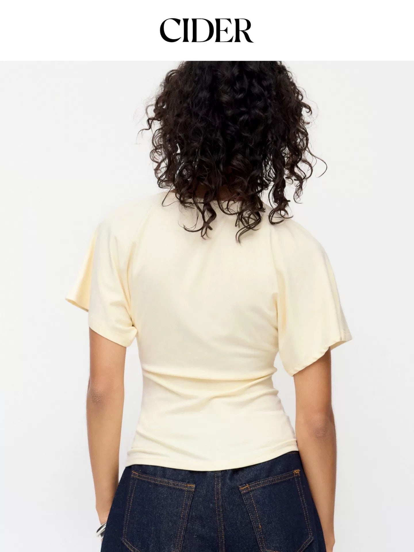 CIDER CREAM BOAT NECK TOP