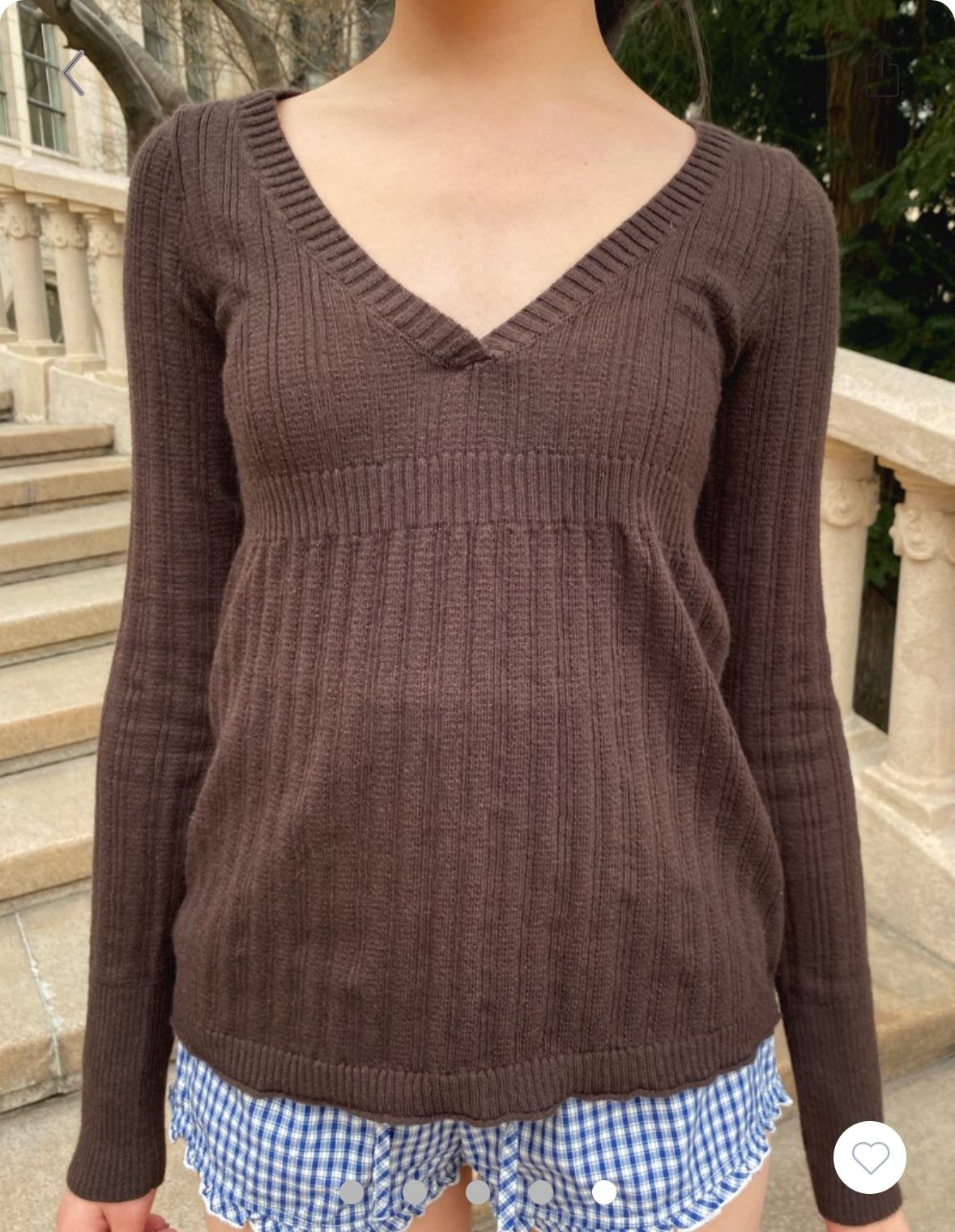 BRANDY Amelie Sweater  -BROWN
