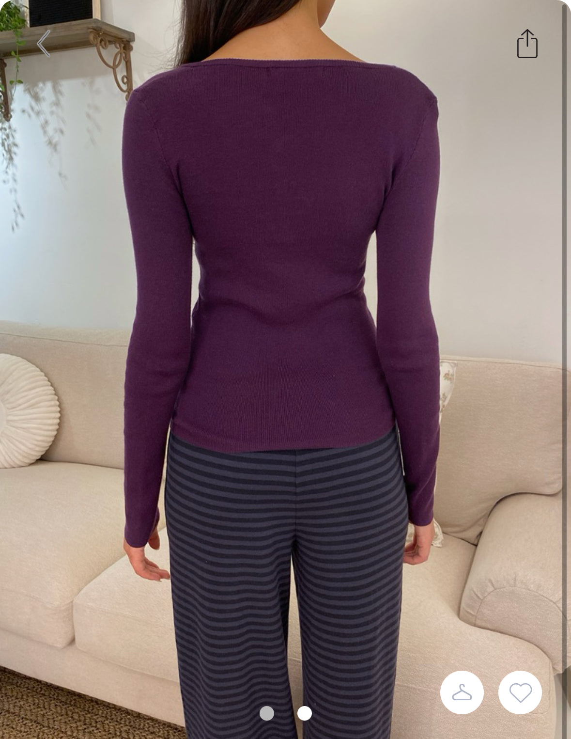 BRANDY Zelly Top- Dark Purple