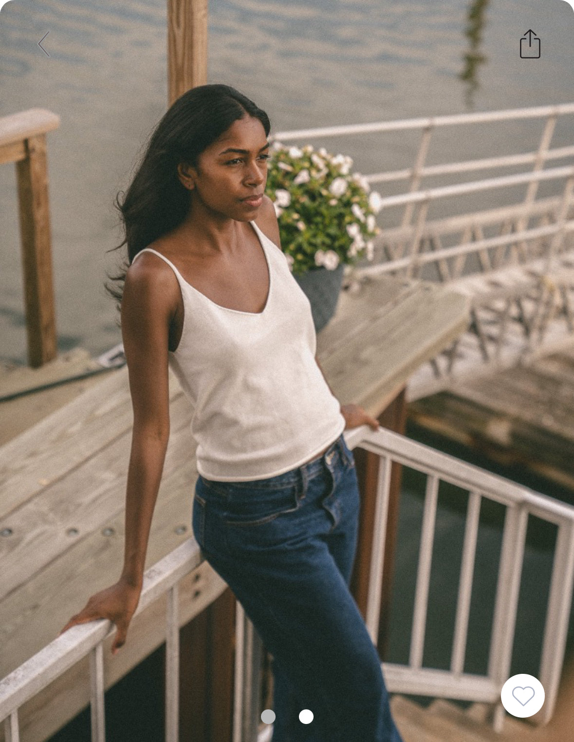 BRANDY Nicolette Tank- WHITE