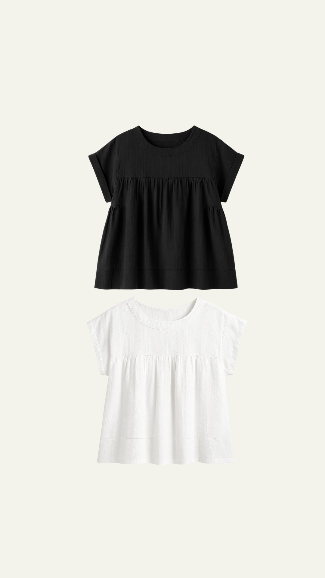 SHORT SLEEVE FLOWY TOP