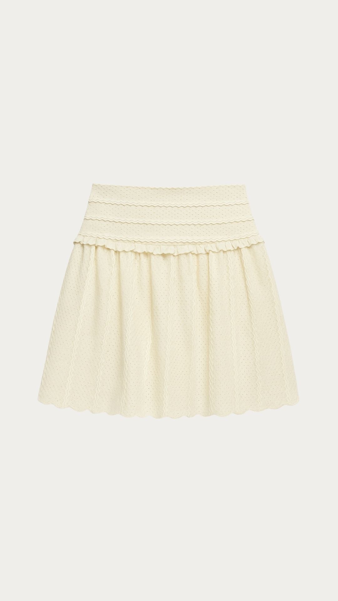 Beige dottie skirt