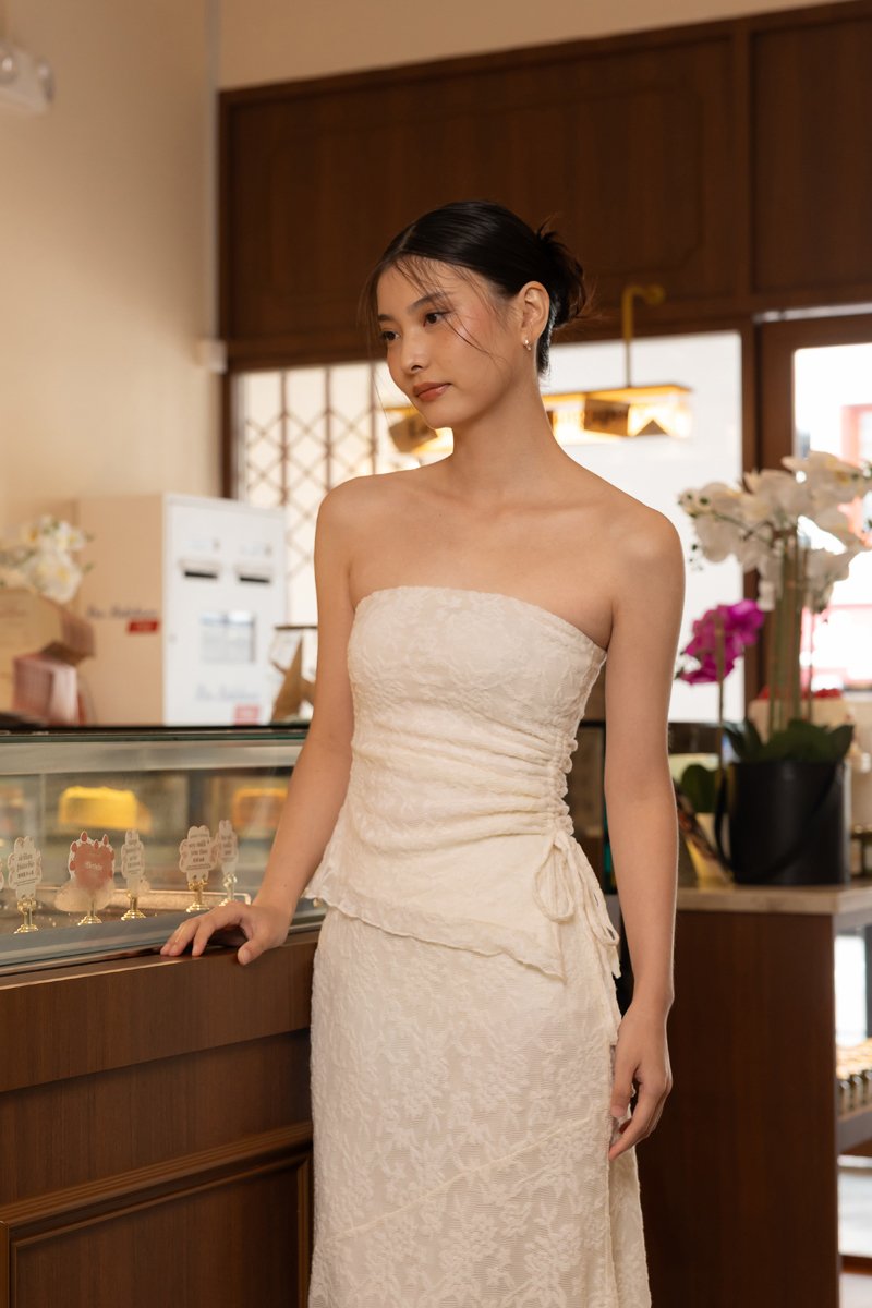LOVET Novella Padded Drawstring Tube Top