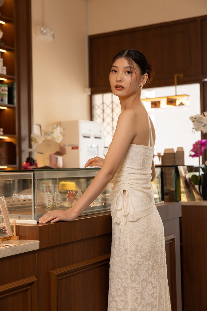 LOVET Novella Padded Drawstring Tube Top