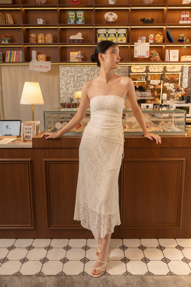 LOVET Novella Padded Drawstring Tube Top