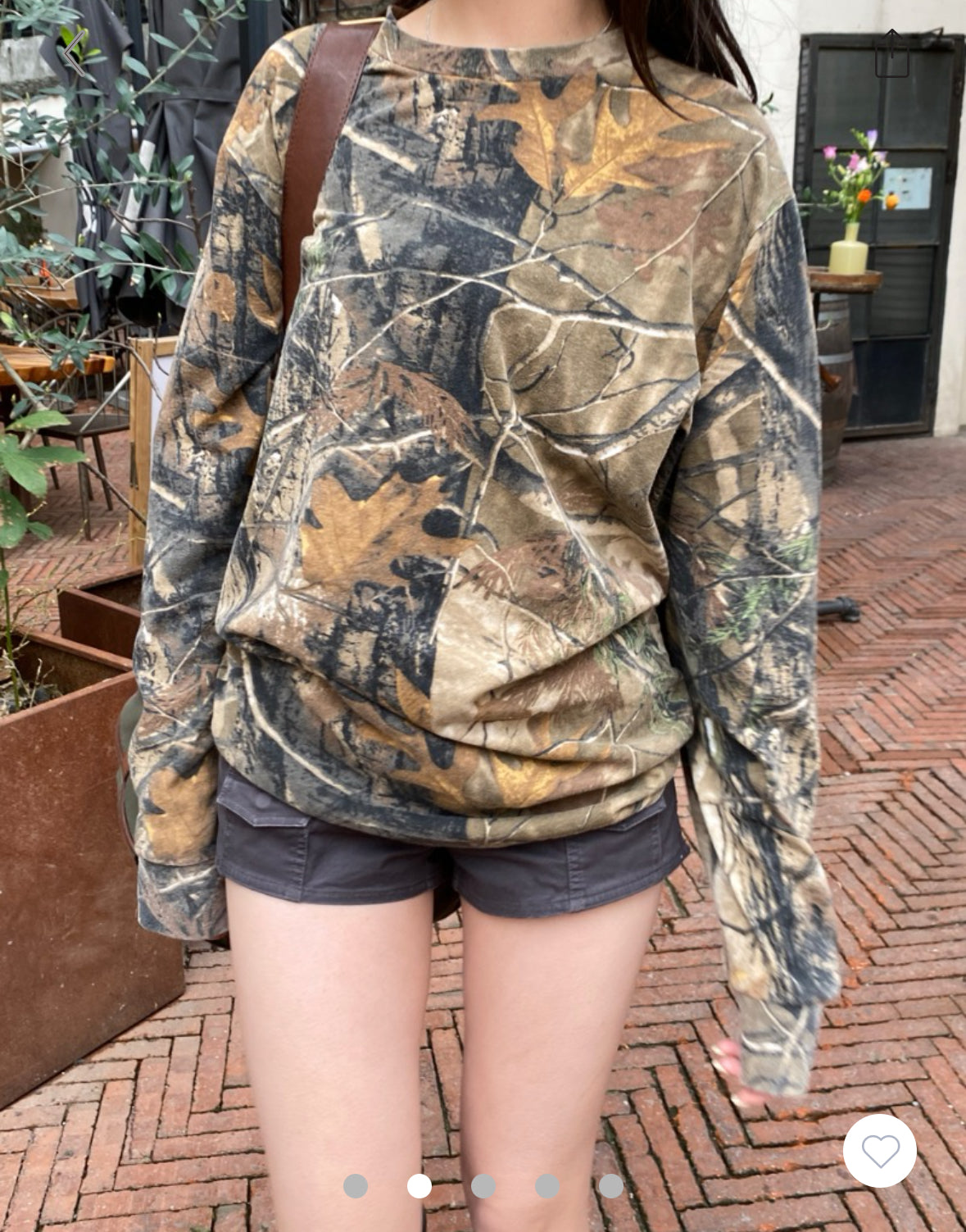 BRANDY Abigail Camouflage Top