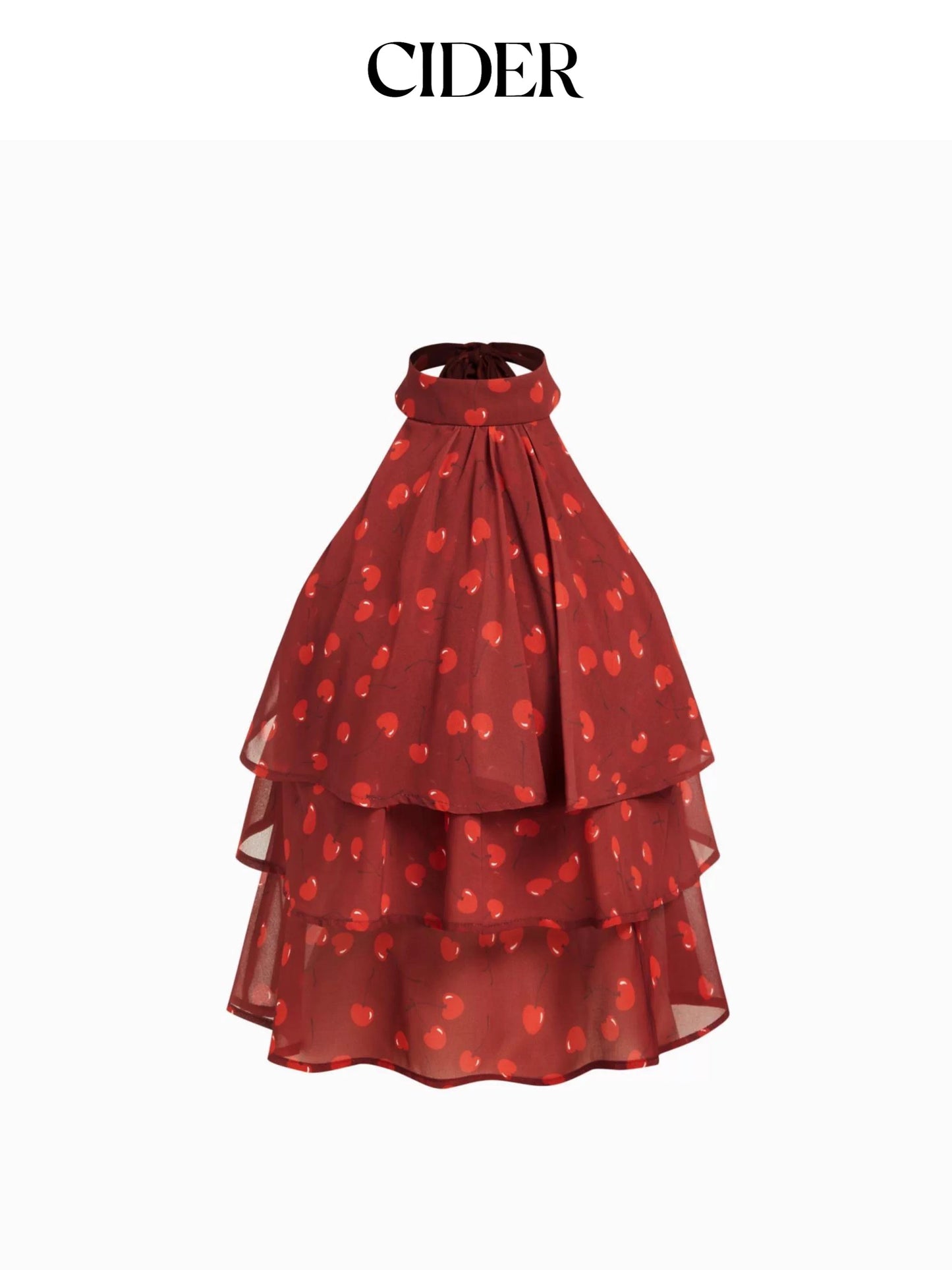 CIDER CHIFFON CHERRY TOP
