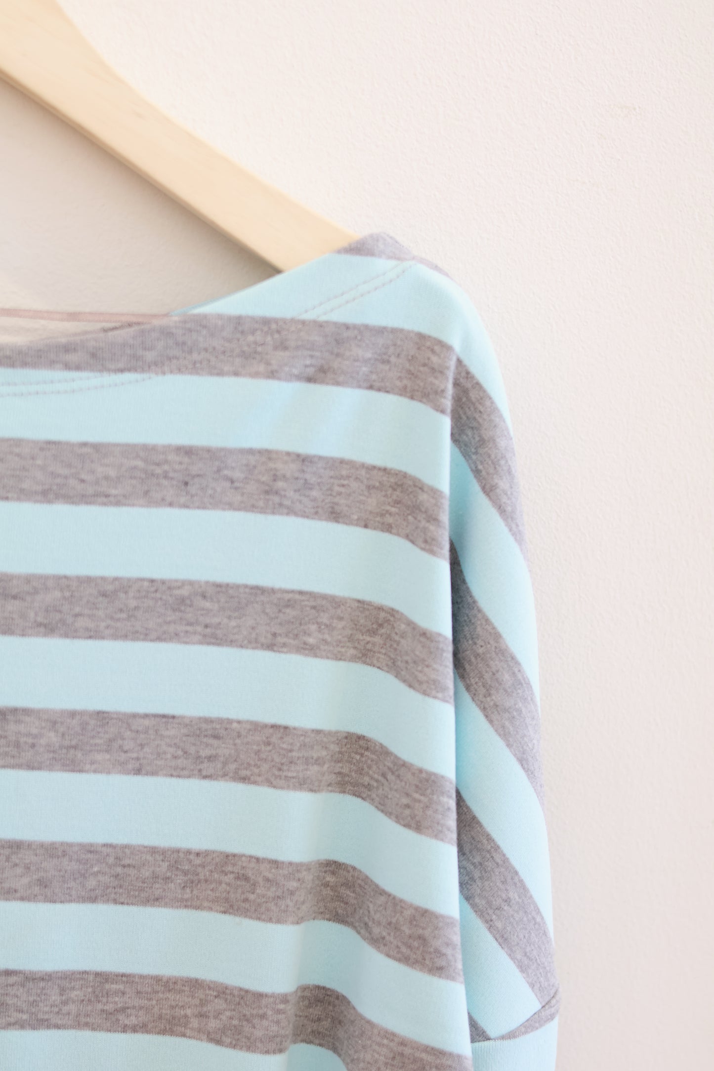 SUBDUED Blue Striped Long Sleeve Top