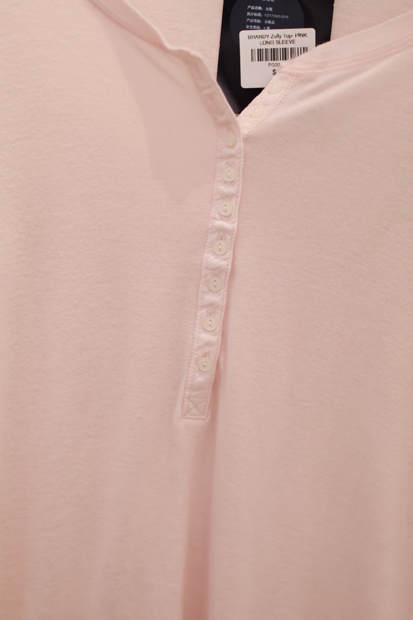 BRANDY Zelly Top- PINK LONG SLEEVE