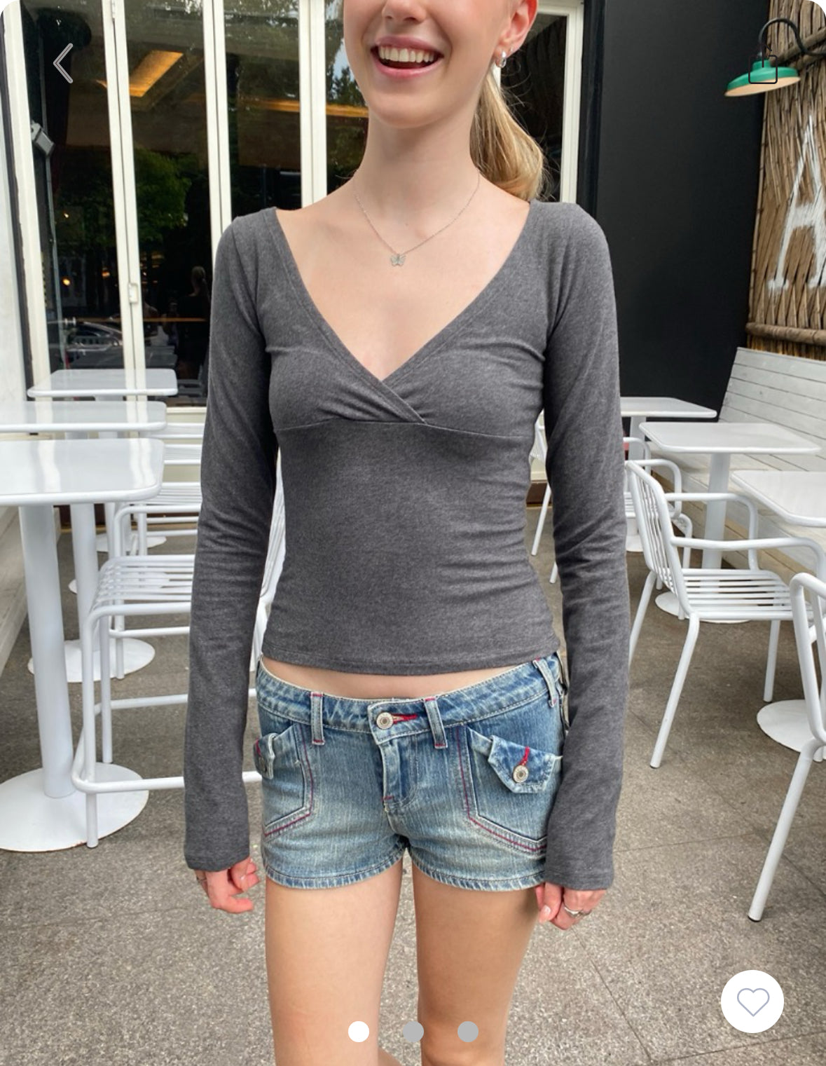 BRANDY Amara Top  -BLACK GREY