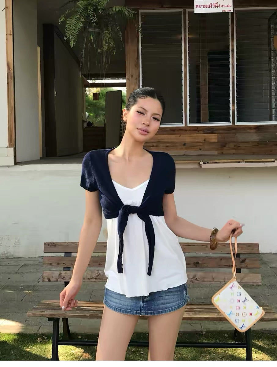 AUD White BM Cami