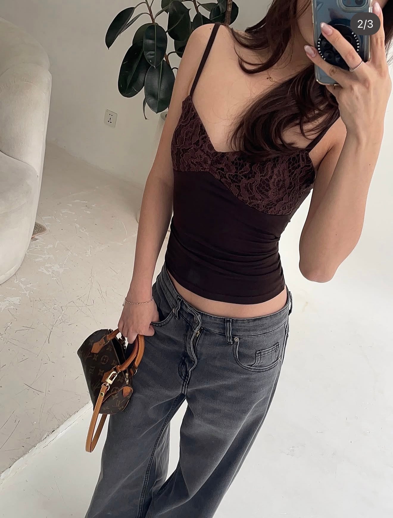 Maison Cher Sweetheart Lace Tank