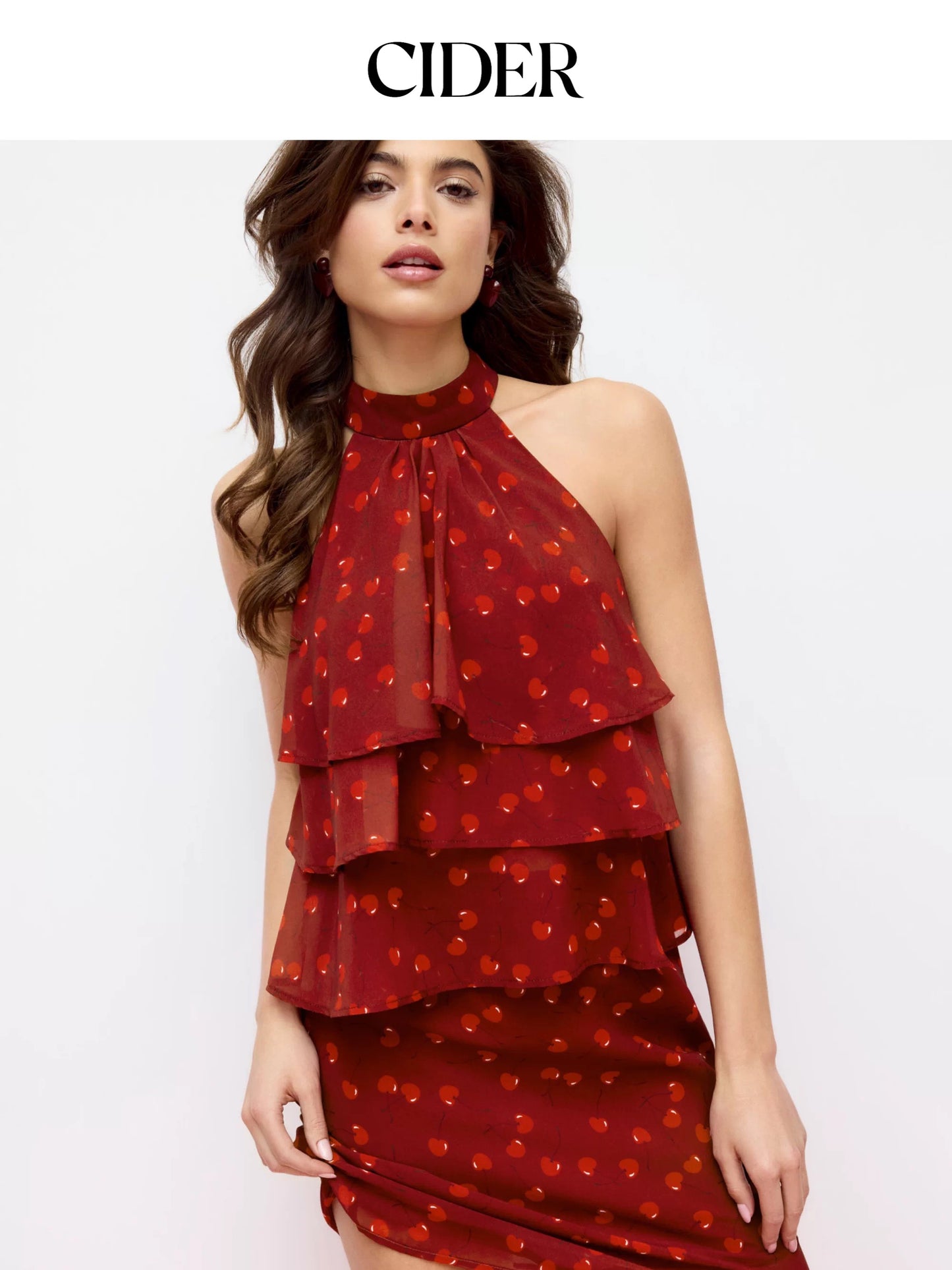 CIDER CHIFFON CHERRY TOP