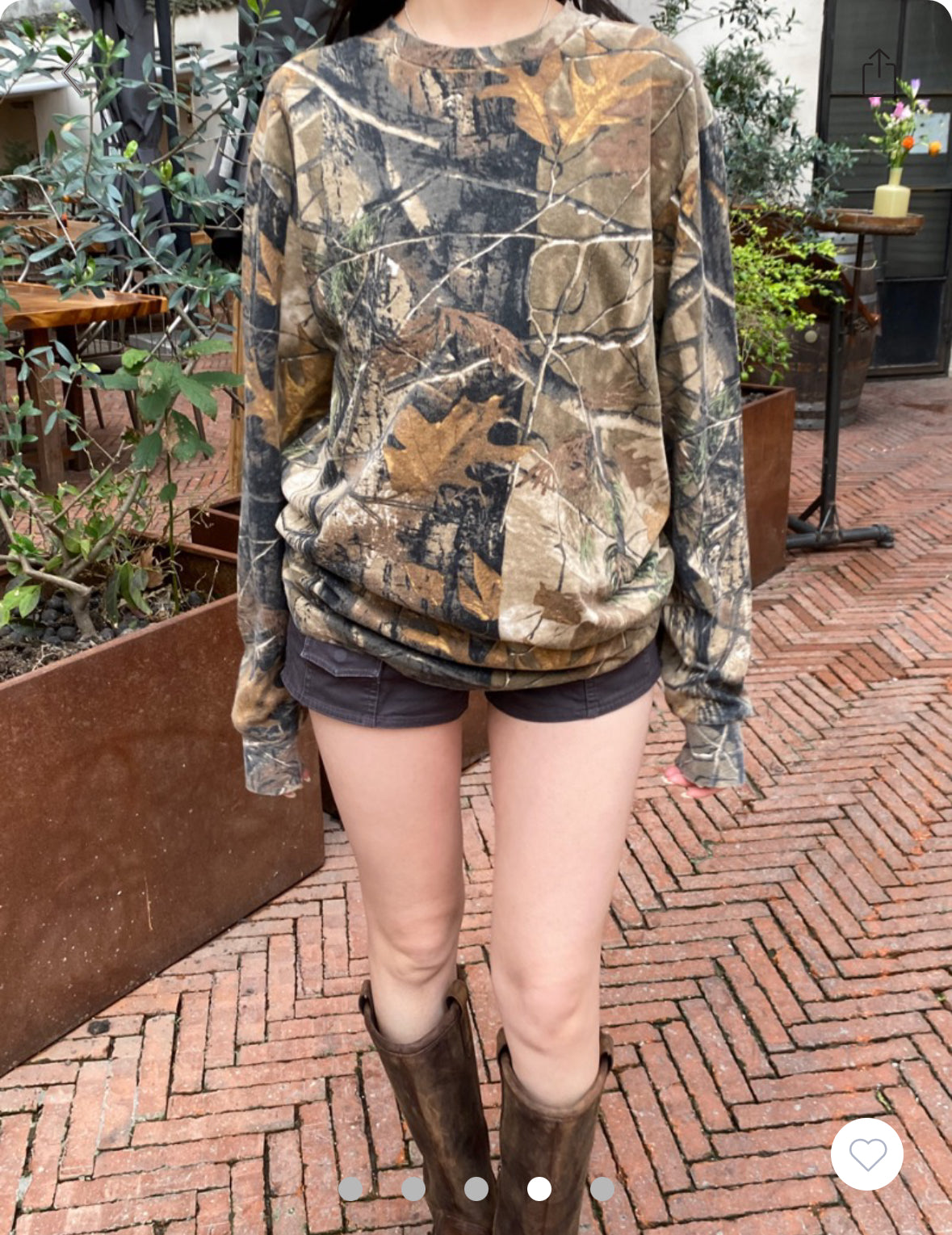 BRANDY Abigail Camouflage Top
