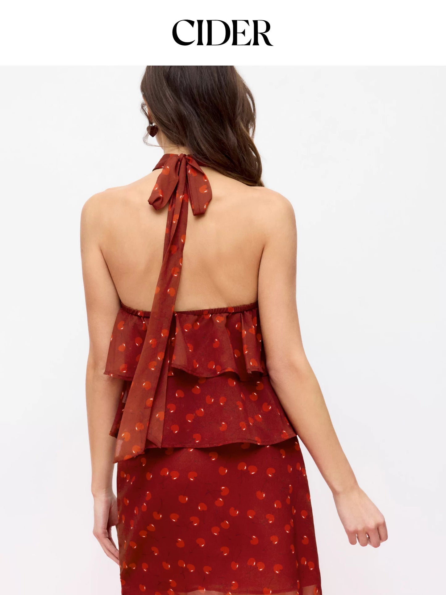 CIDER CHIFFON CHERRY TOP