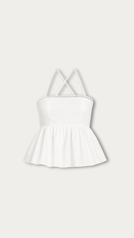 Cotton crossback flowy top