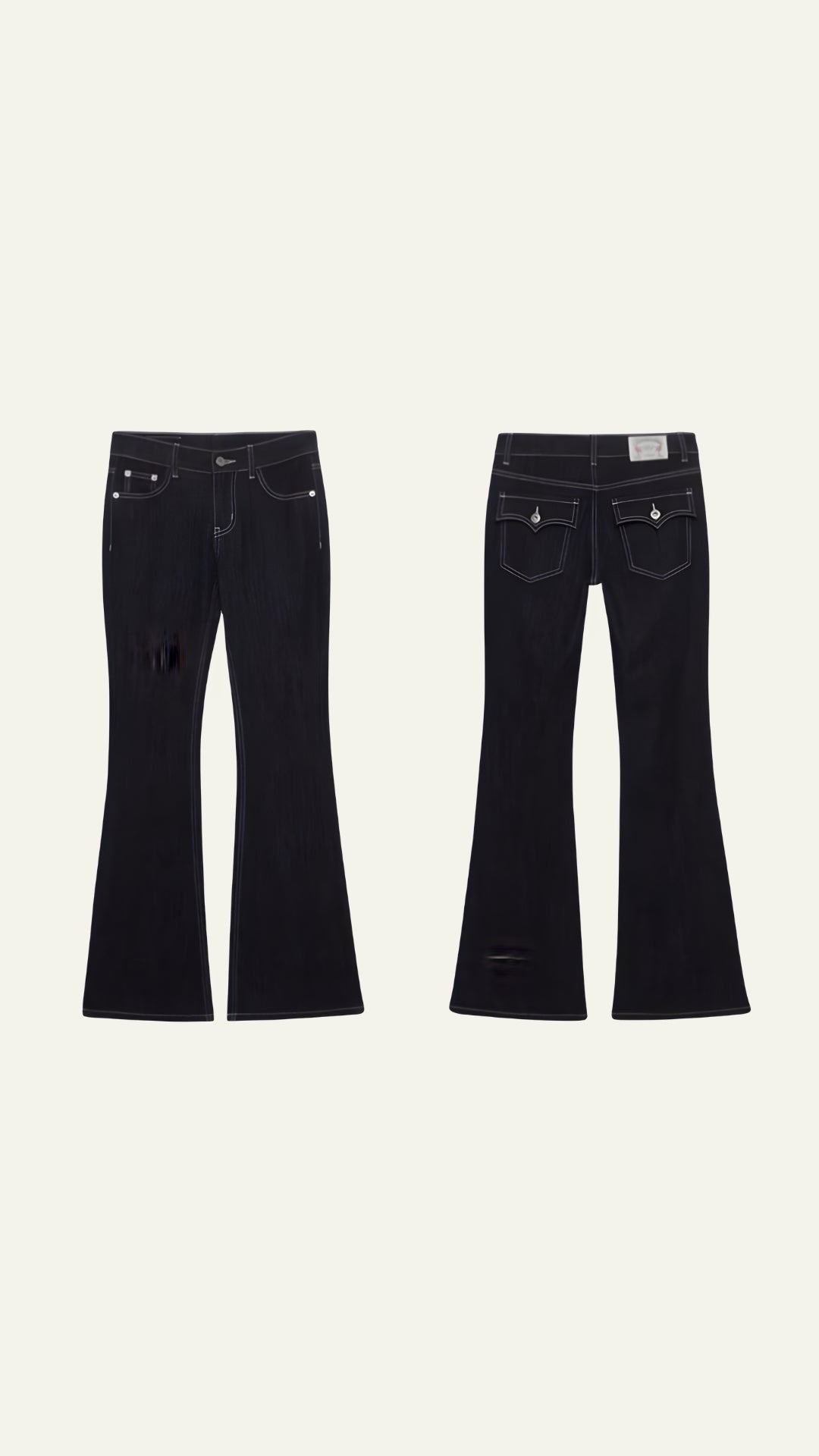 NAVY LOW WAIST VINTAGE JEANS