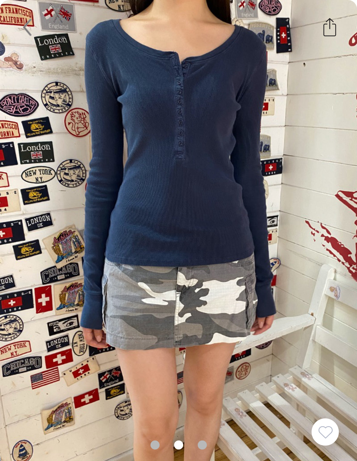 BRANDY Zelly Top- OCT  -NAVY