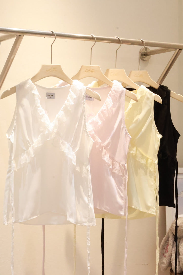 NUDETHELABEL PETAL TOP