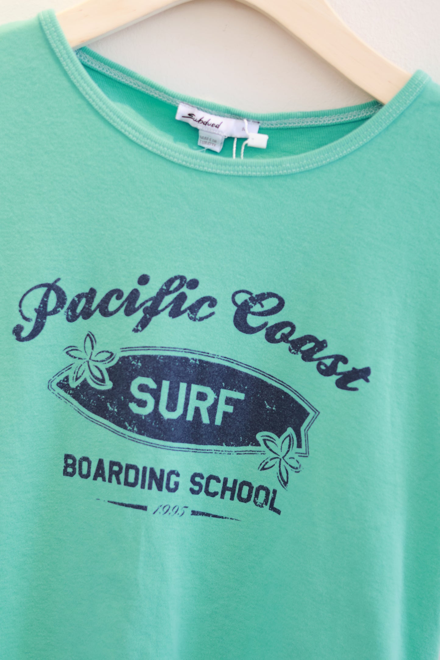 SUBDUED Surf Graphic Tee - Ocean Green