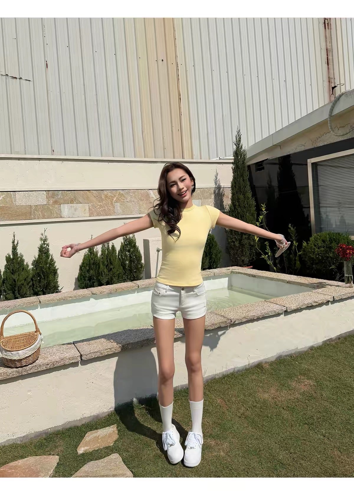 AUD Round Neck Short Sleeve Top