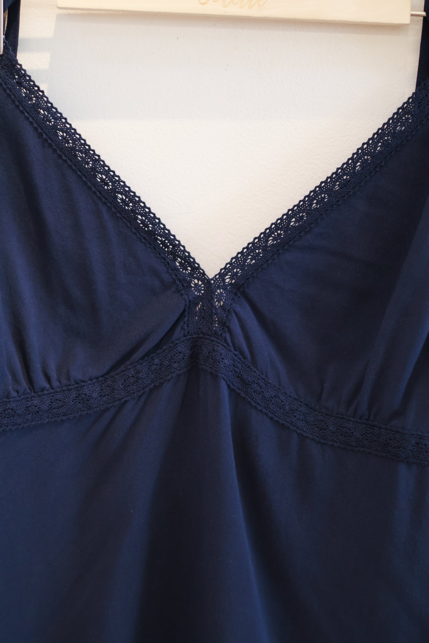 BRANDY Edith Halter Tank - Navy