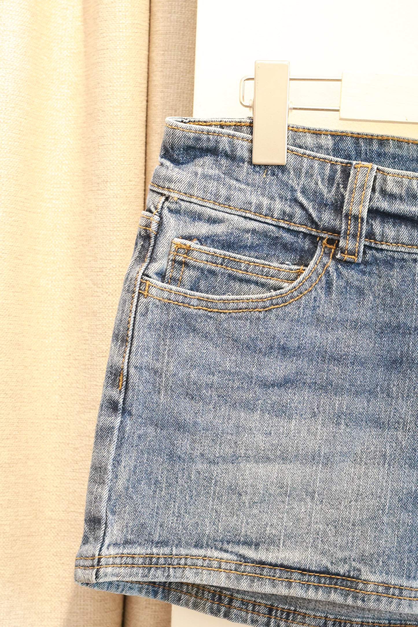 BRANDY Malia Mini Denim Skirt