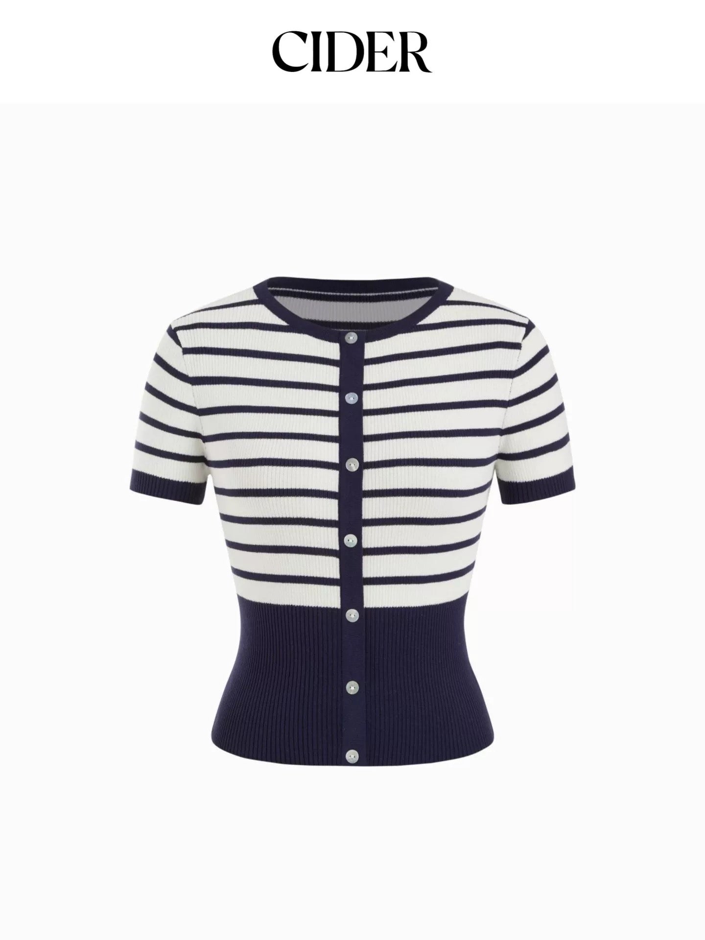 CIDER NAVY STRIPED TOP