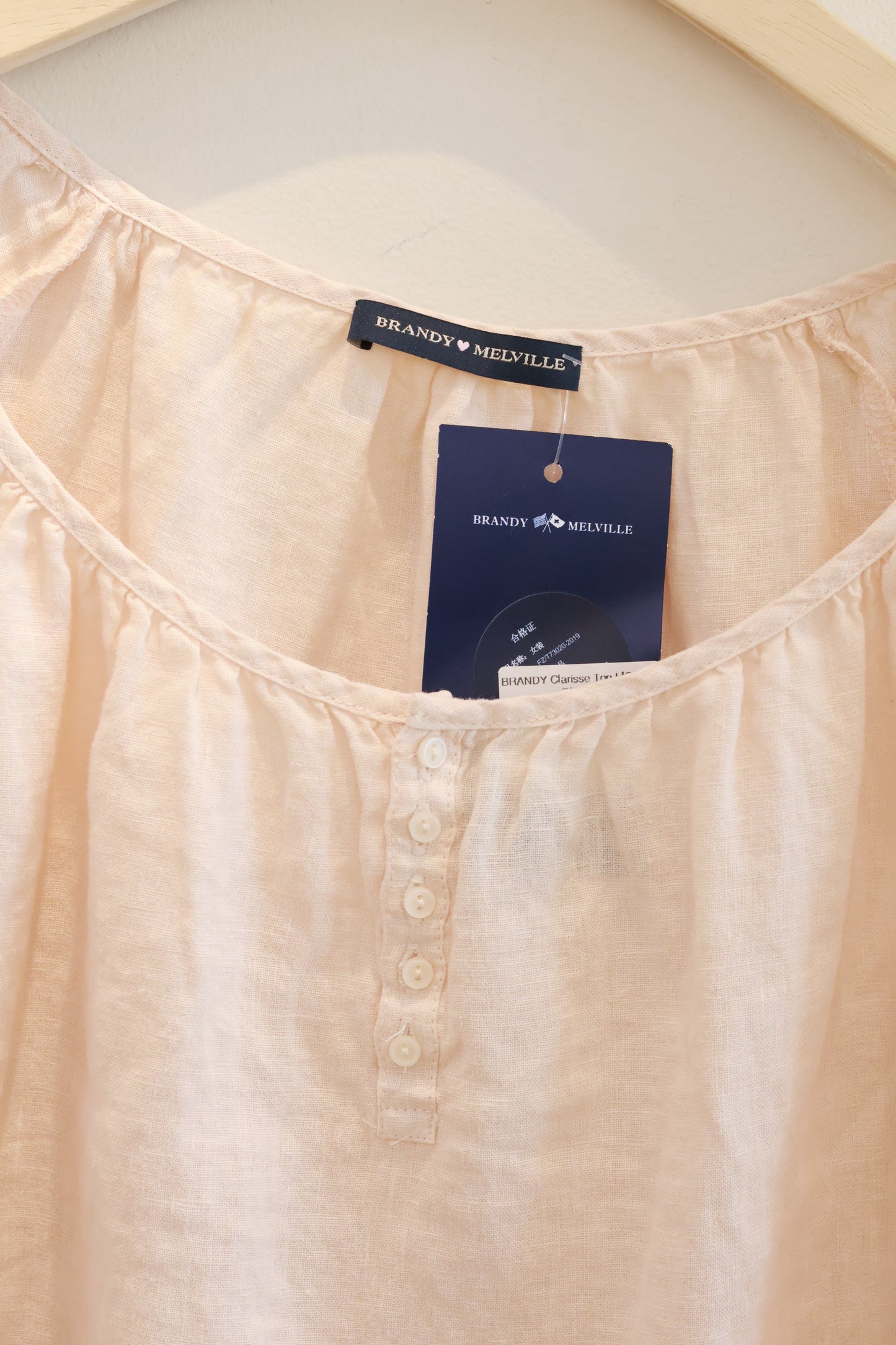 BRANDY Clarisse Top  -LIGHT PINK