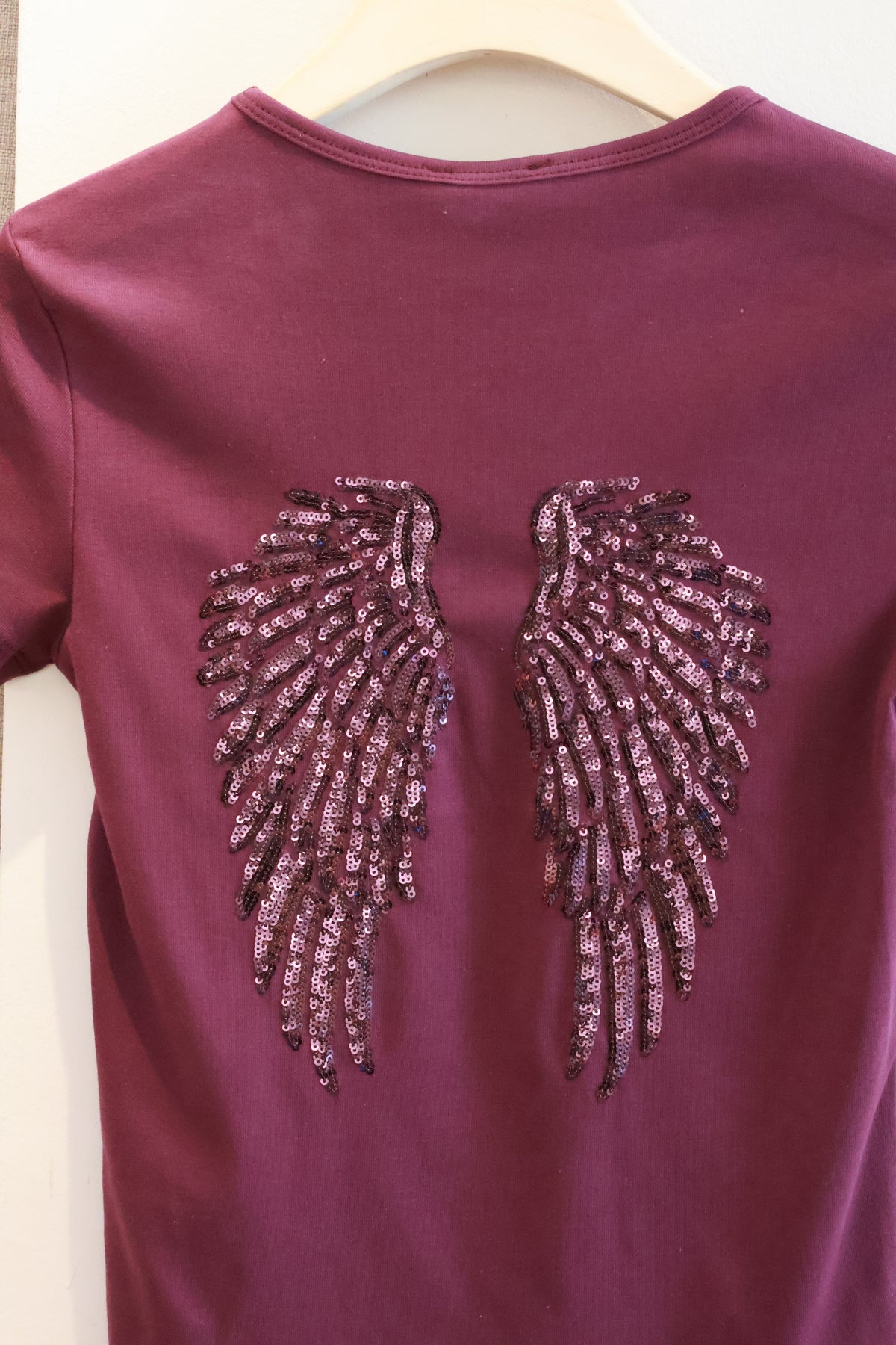SUBDUED Plum Purple WINGS Tee
