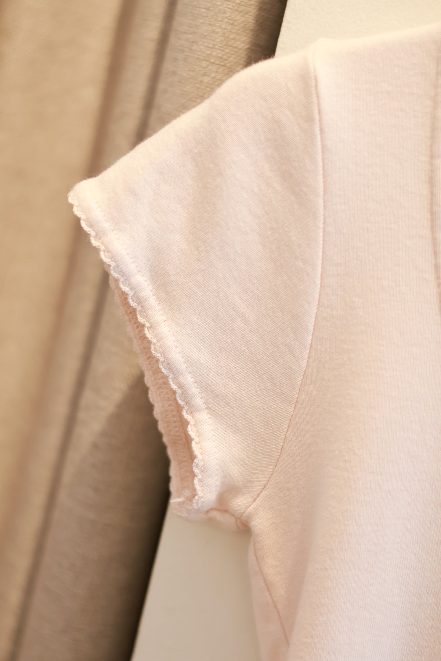 BRANDY Lesley Scalloped Trip Top - Light Pink