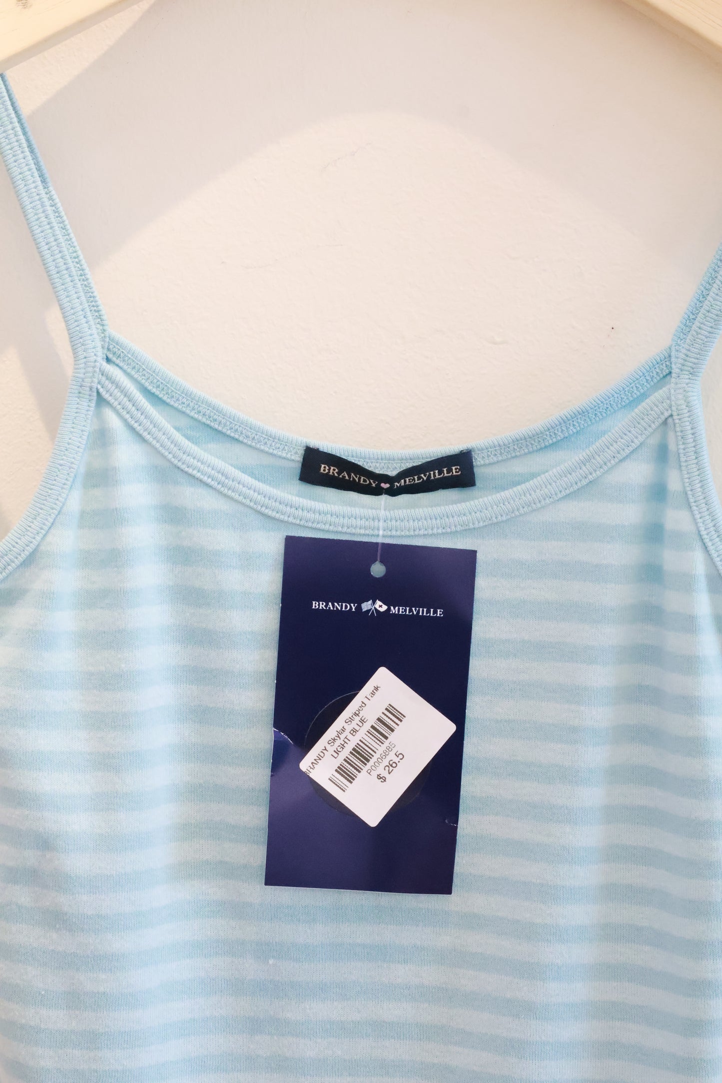 BRANDY Skylar Striped Tank  -LIGHT BLUE