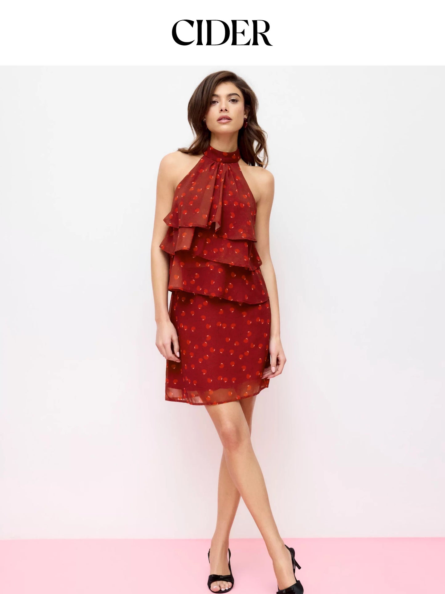 CIDER CHIFFON CHERRY TOP