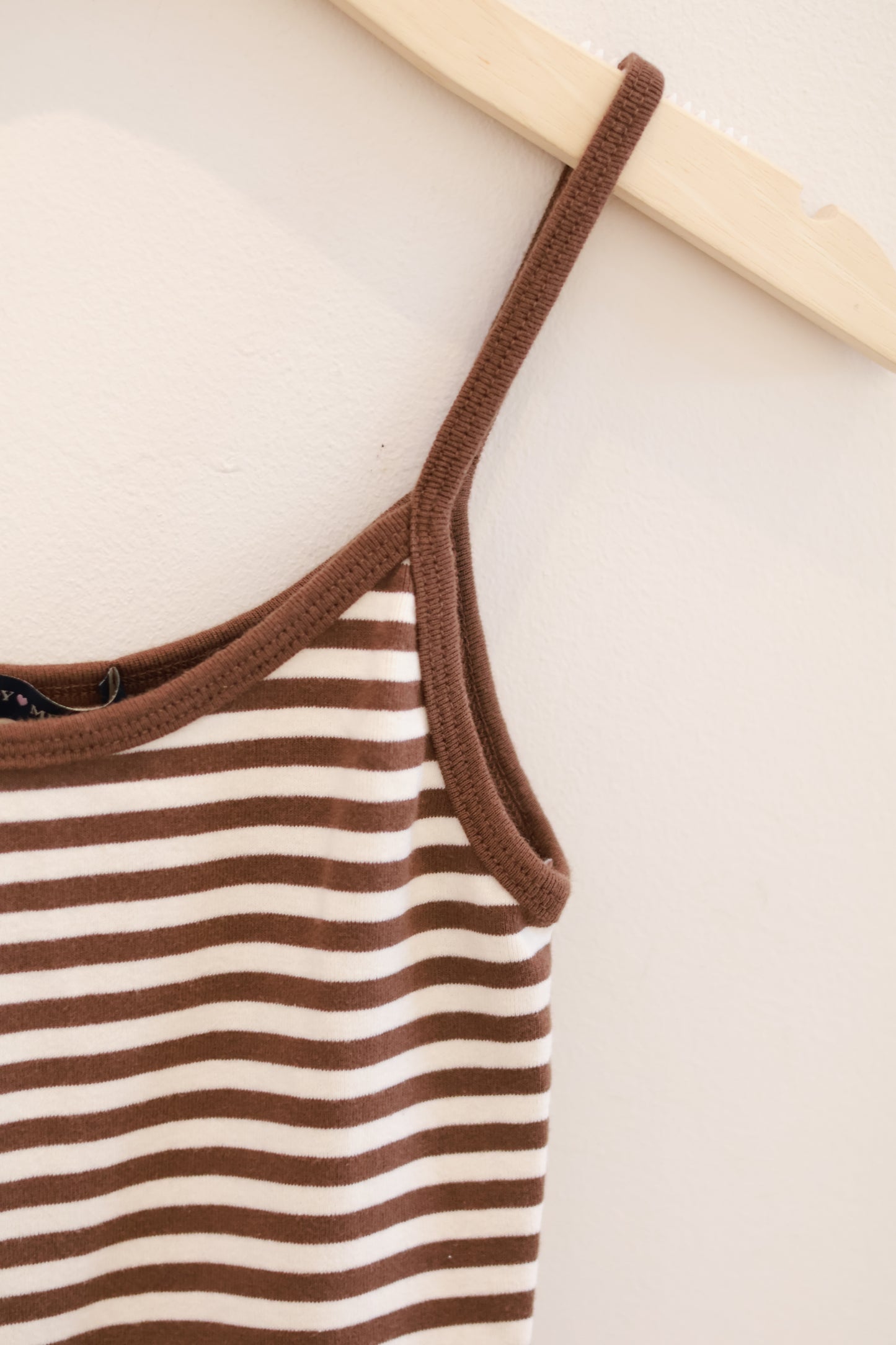 BRANDY Skylar Striped Tank - Brown