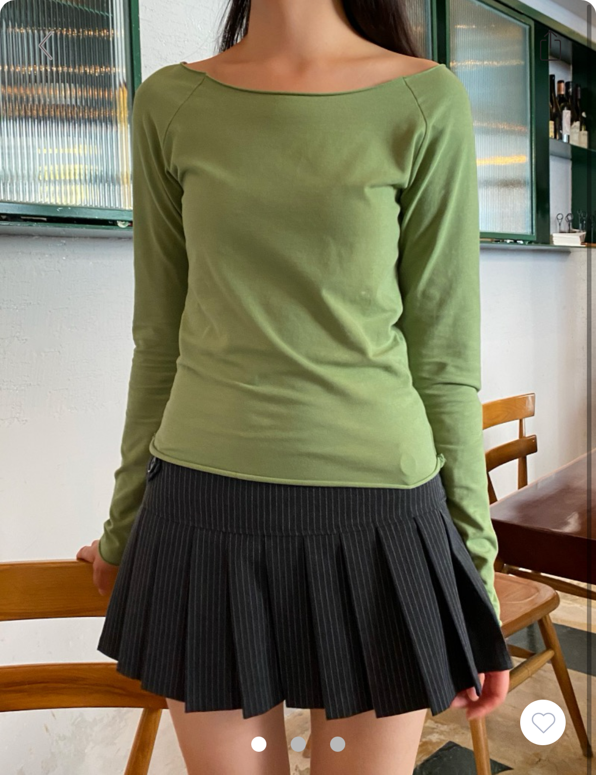 BRANDY MELVILLE Bonnie Top  -GREEN