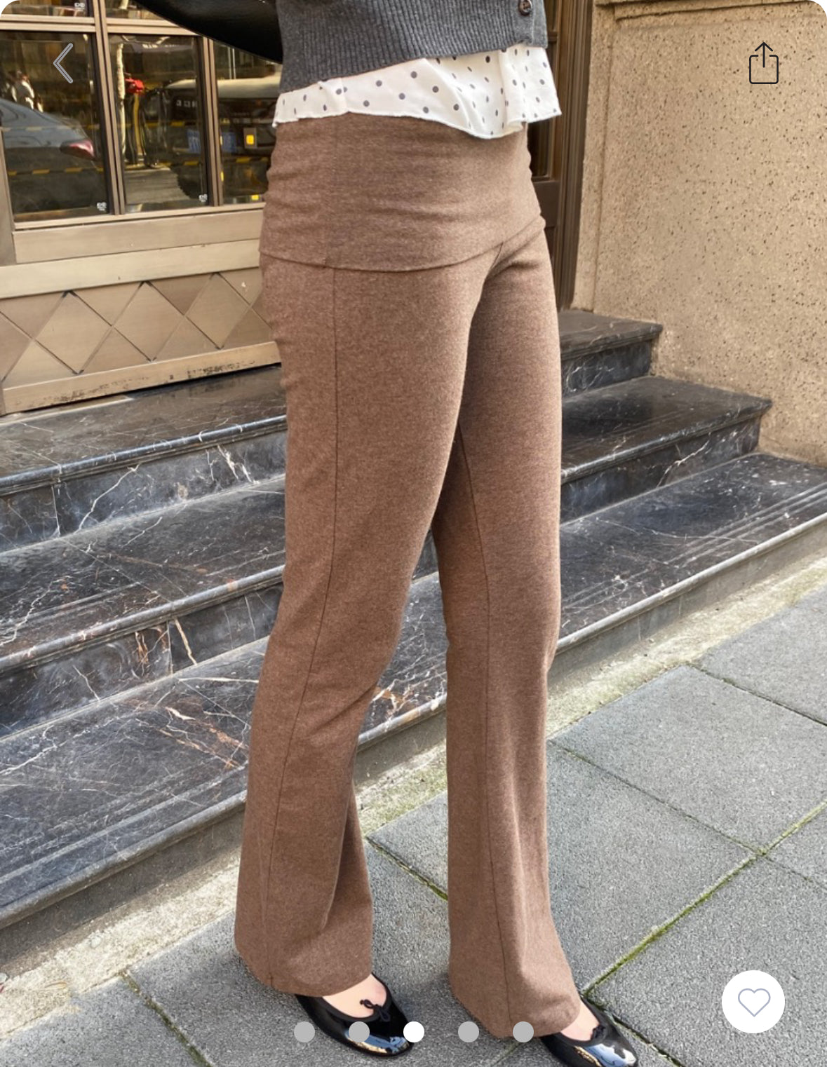 BRANDY Priscilla Pants- OCT  -BROWN COFFEE