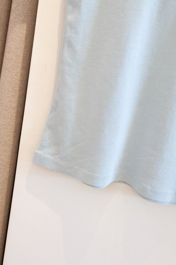 BRANDY Zelly Top  -OFF -LIGHT BLUE