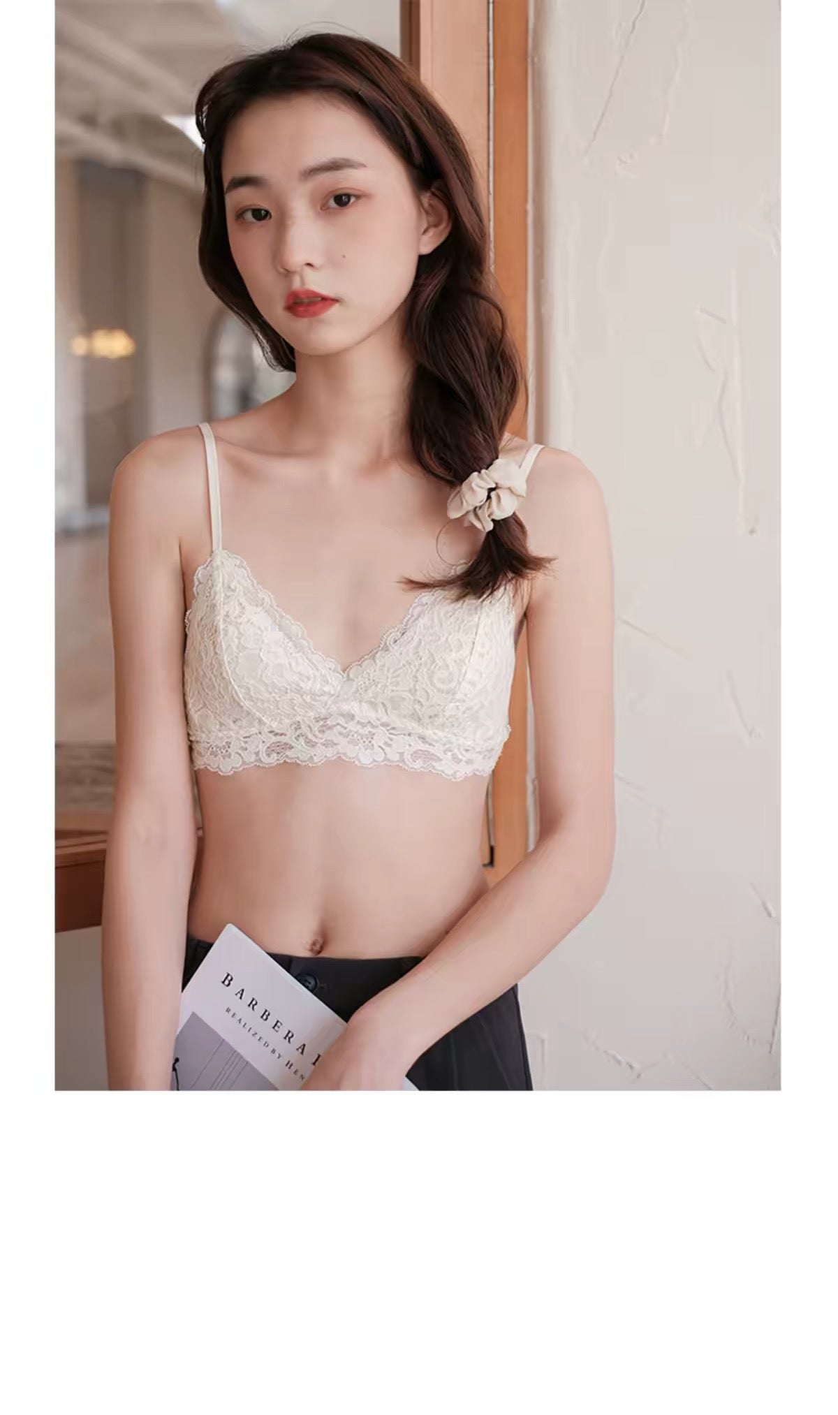 French Lace Crochet Bra