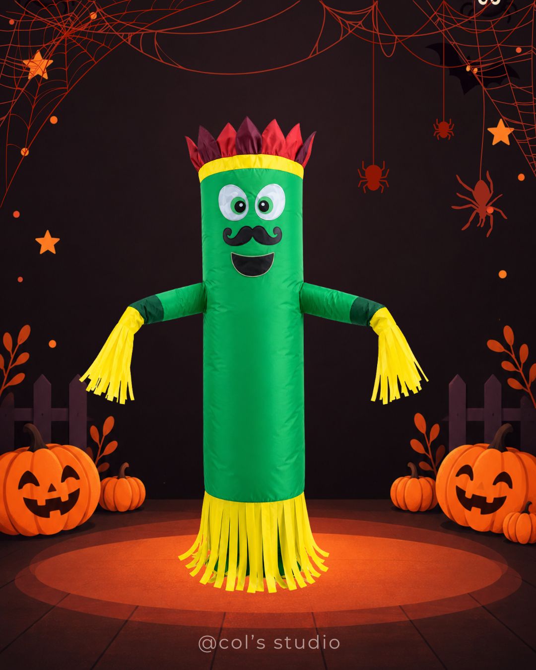 Green Waving Tube Costume