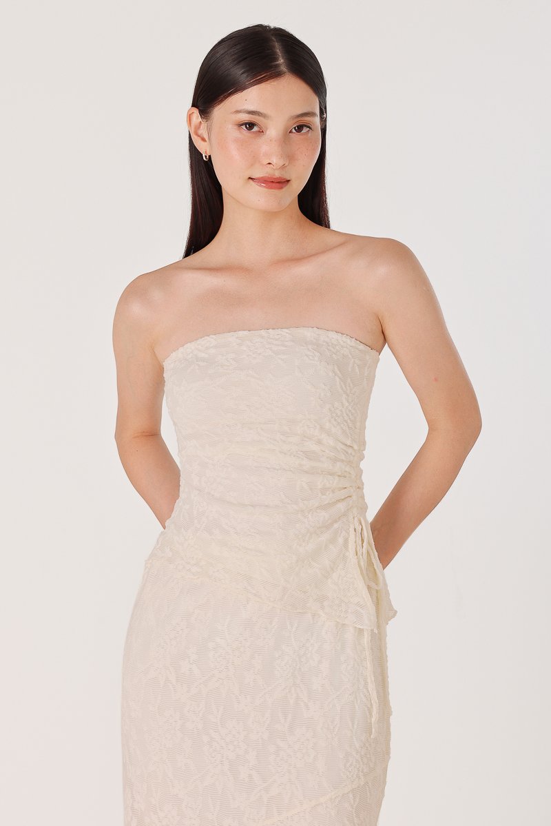 LOVET Novella Padded Drawstring Tube Top