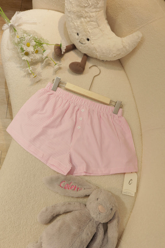 THICK PINK STRIPES SUMMER SHORTS
