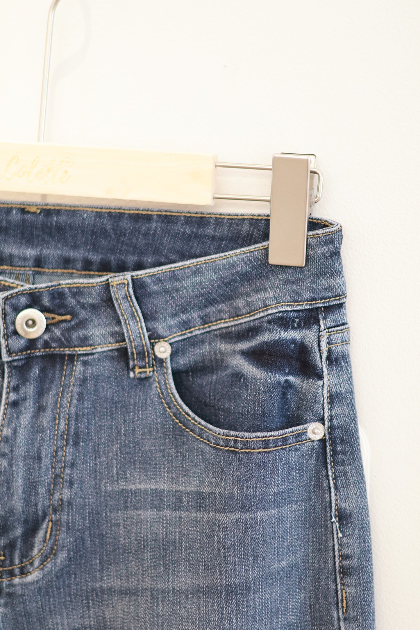 Blue Gray Tall Straight Jeans
