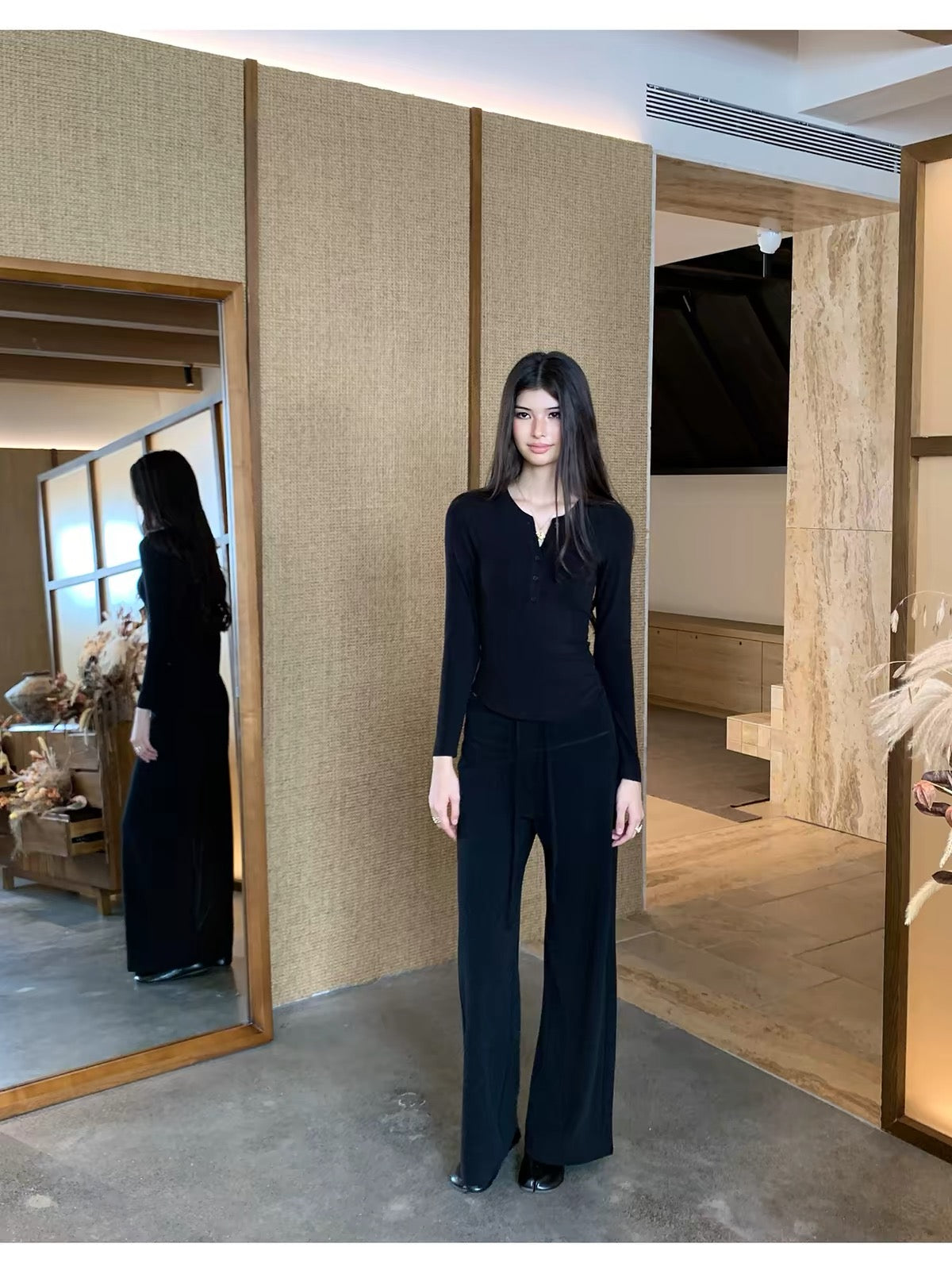 AUD Straight Tube Casual Pants