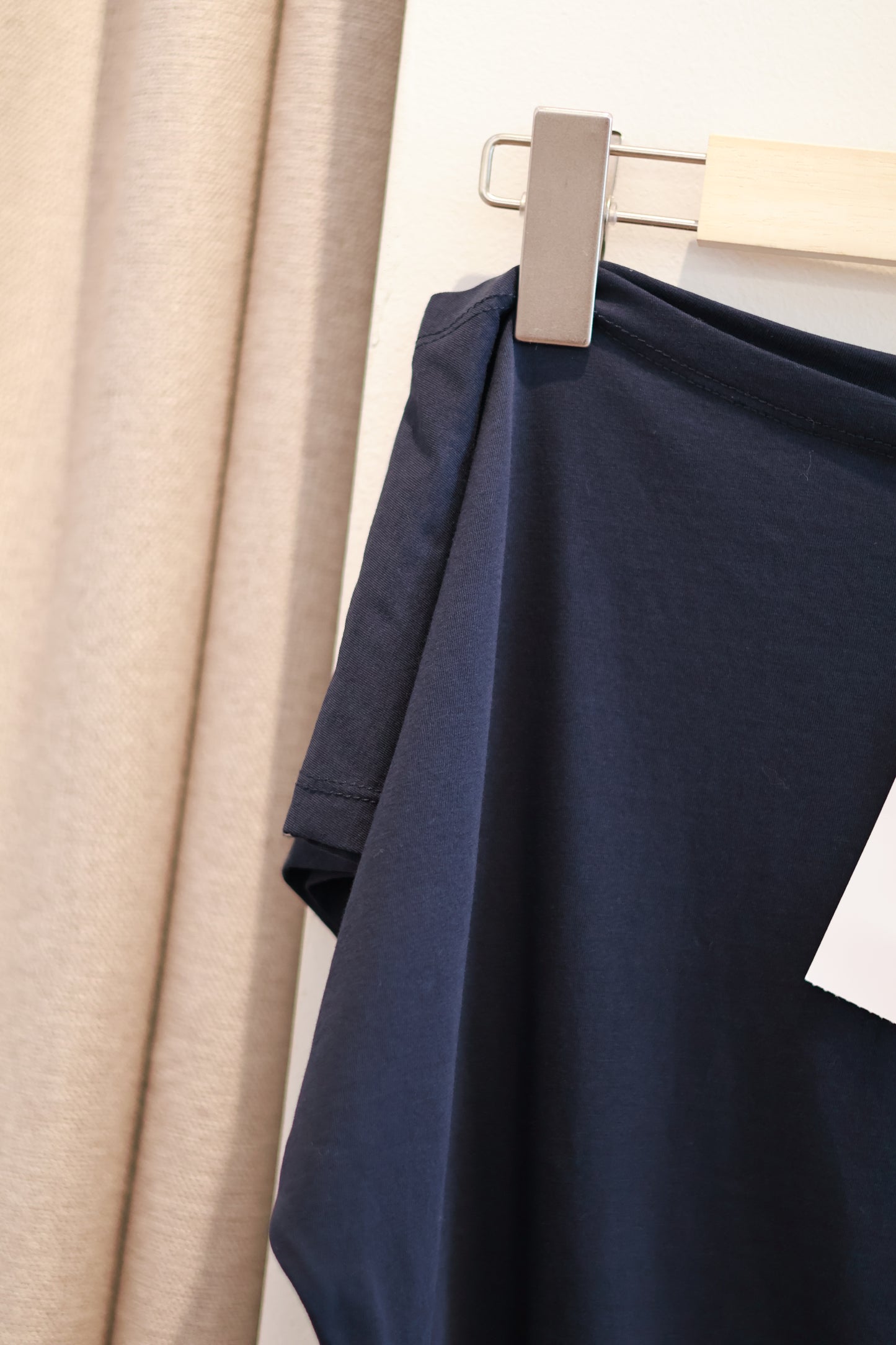 SUBDUED Wide Shoulder Top - Navy