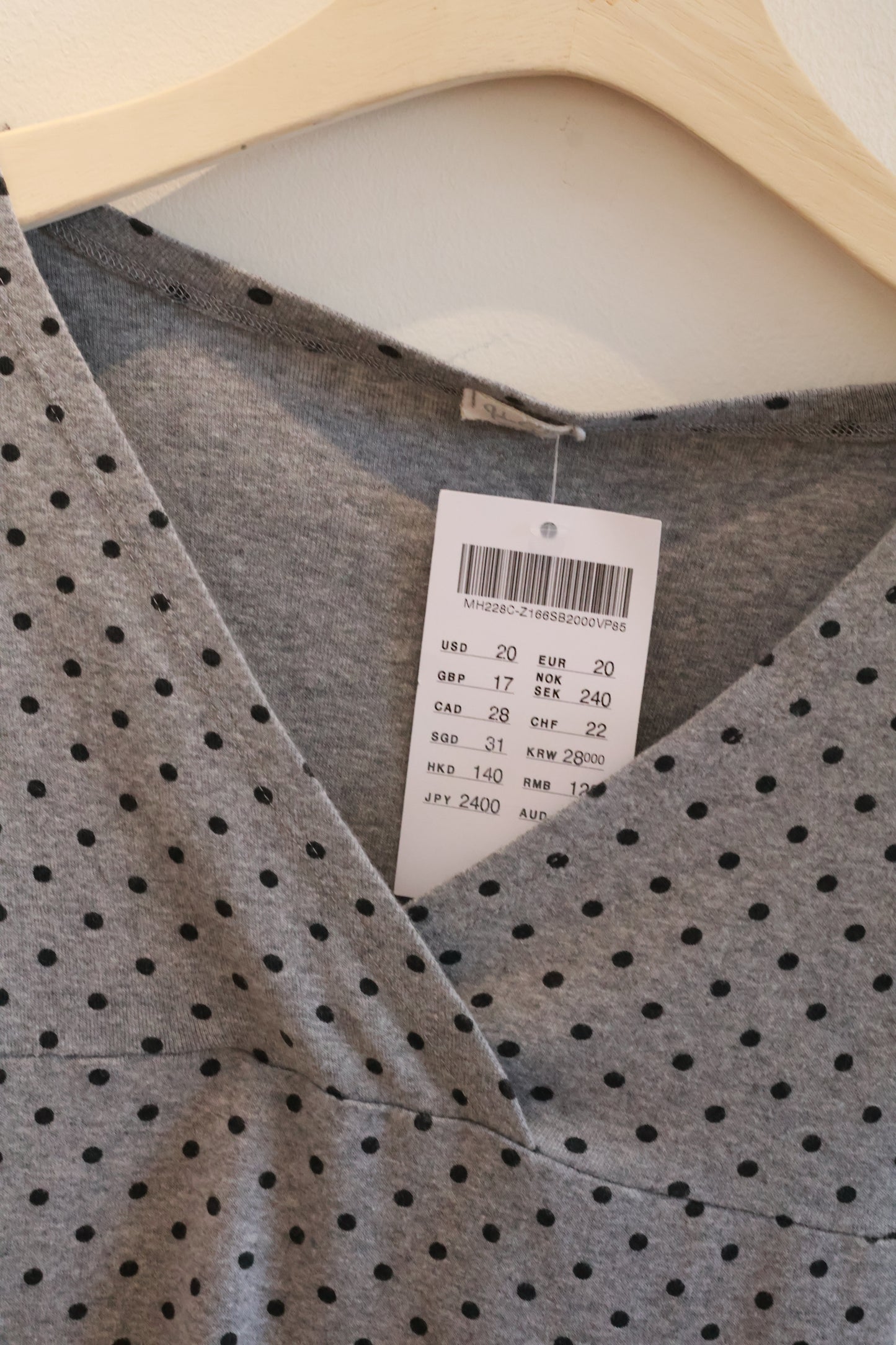 BRANDY Amara Polka Dots Tank  -GRAY