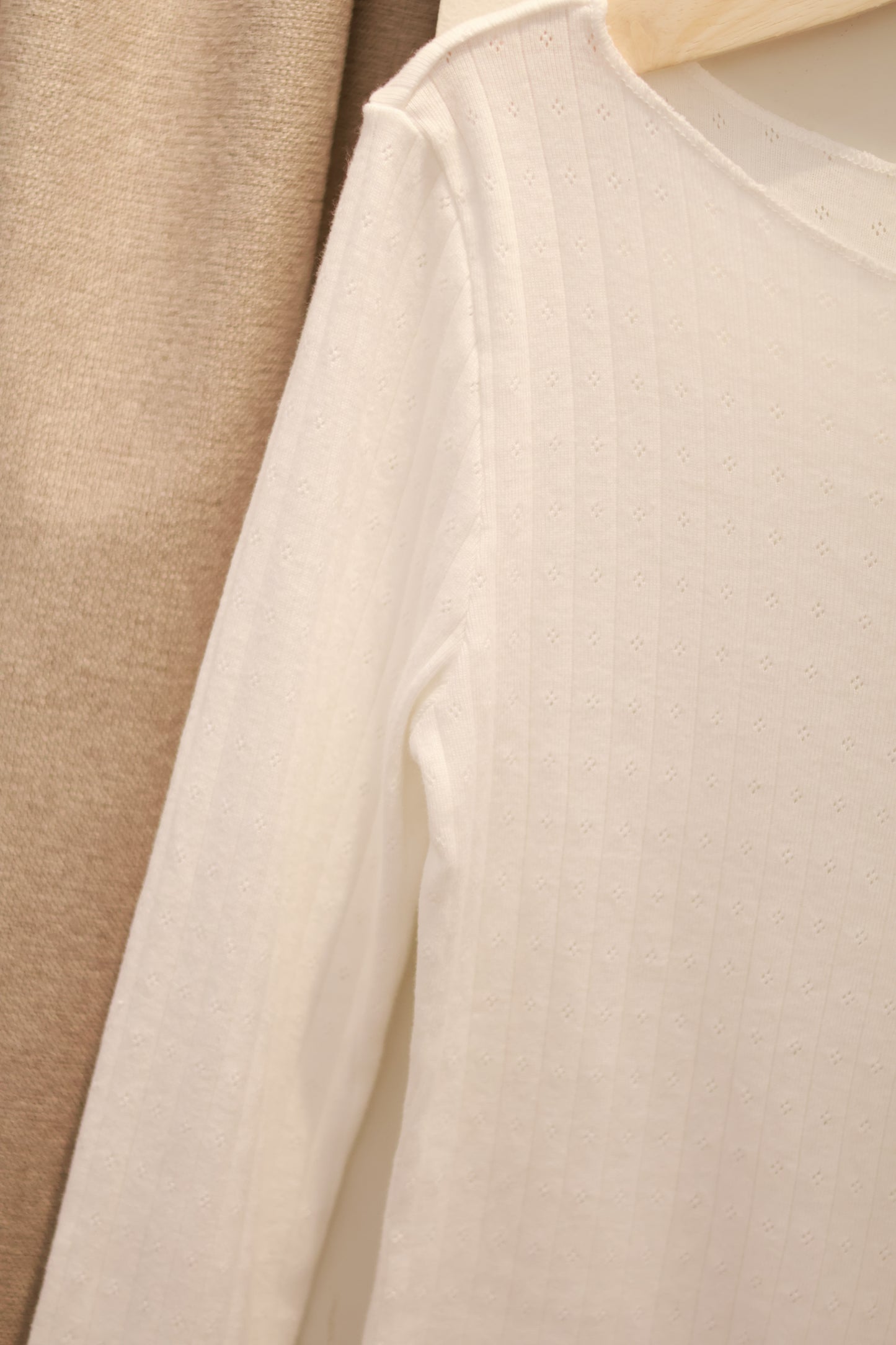 BRANDY McKenna Eyelet Top - White