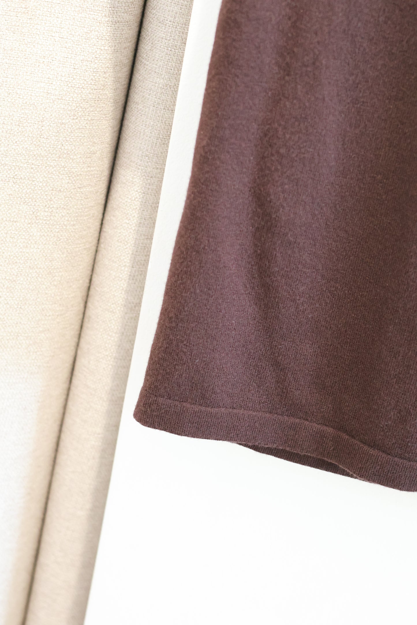 BRANDY Dahlia Knit Top- dark brown